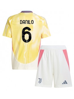 Juventus Danilo Luiz #6 Auswärts Trikotsatz für Kinder 2024-25 Kurzarm (+ Kurze Hosen)